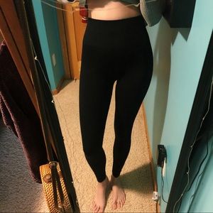 Black High Waisted Set Active Leggings